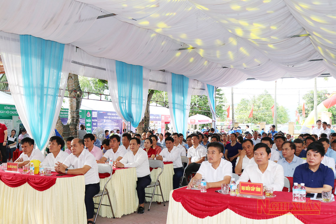 Xã đầu tiên ở Nghi Xuân tổ chức ngày hội chuyển đổi số